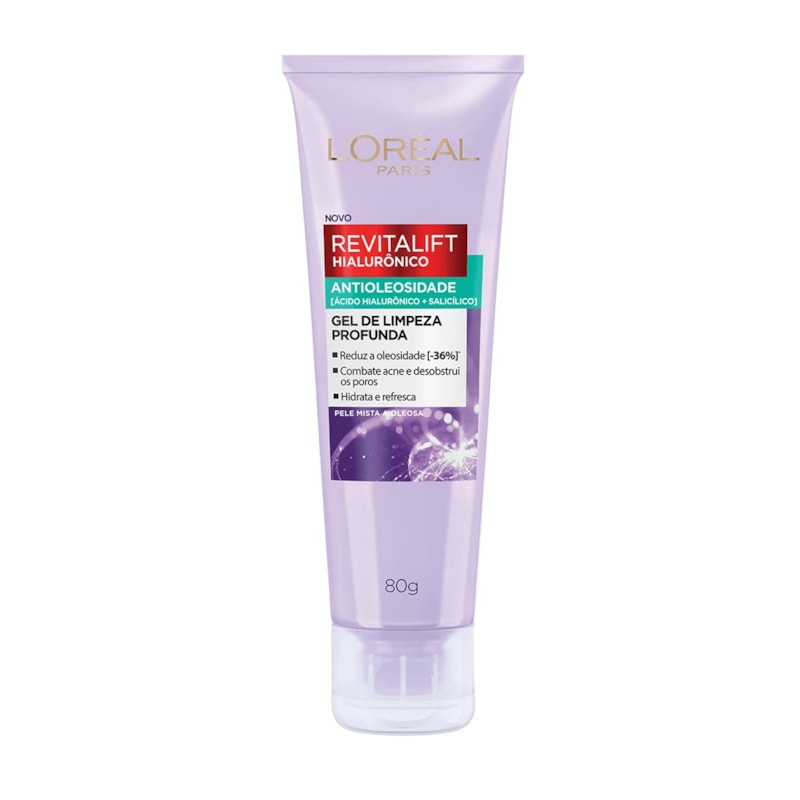 Gel de Limpeza L'oréal Paris Revitalift Hialurônico 80 gr Antioleosidade