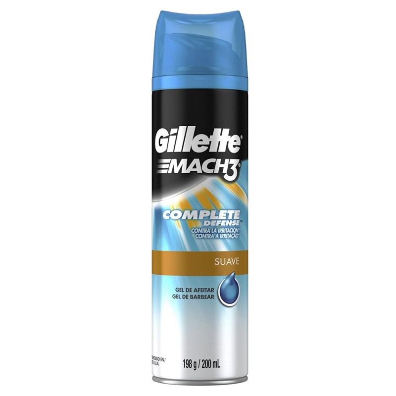 Gel Para Barbear Gillette Mach3 198 gr Irritation Defense 