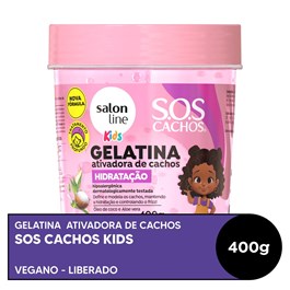 Gelatina Ativadora de Cachos Salon Line S.O.S Cachos Kids 400 gr Hidratação