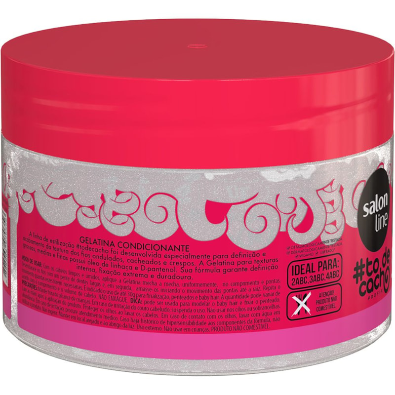 Gelatina Capilar Salon Line #todecacho 300 gr Super Fixação