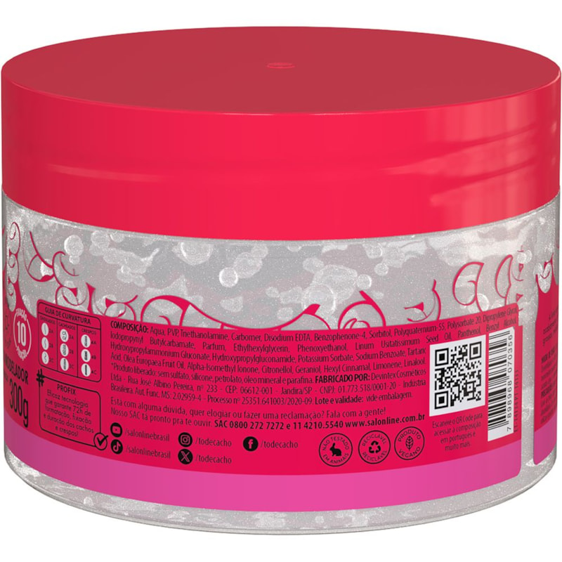 Gelatina Capilar Salon Line #todecacho 300 gr Super Fixação