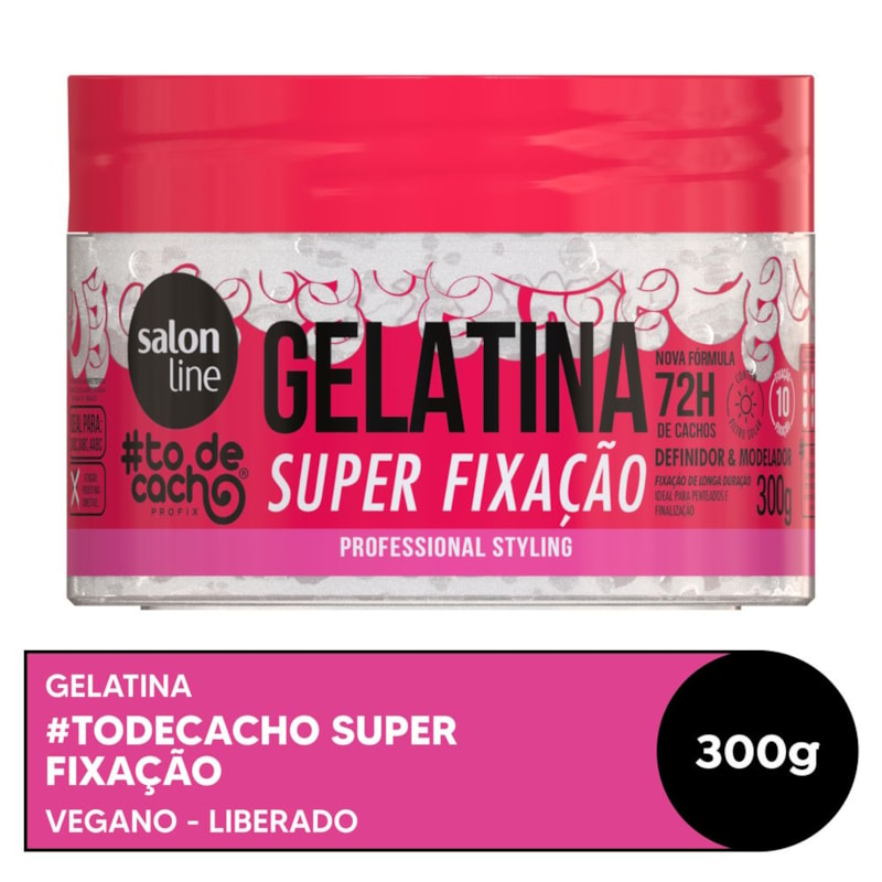 Gelatina Capilar Salon Line #todecacho 300 gr Super Fixação