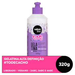 Gelatina Capilar Salon Line #todecacho 320 gr Alta Definição