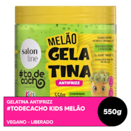 Gelatina Salon Line Kids #todecacho 550 gr Melão