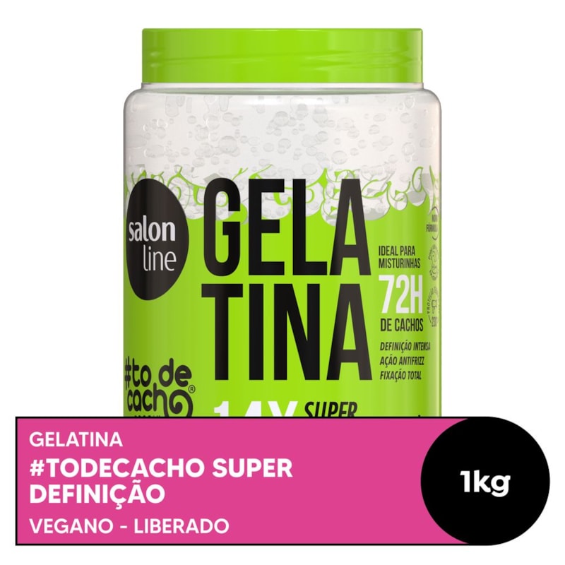 Gelatina Salon Line Todecacho 1 Kg Super Fixacao Lojaslivia