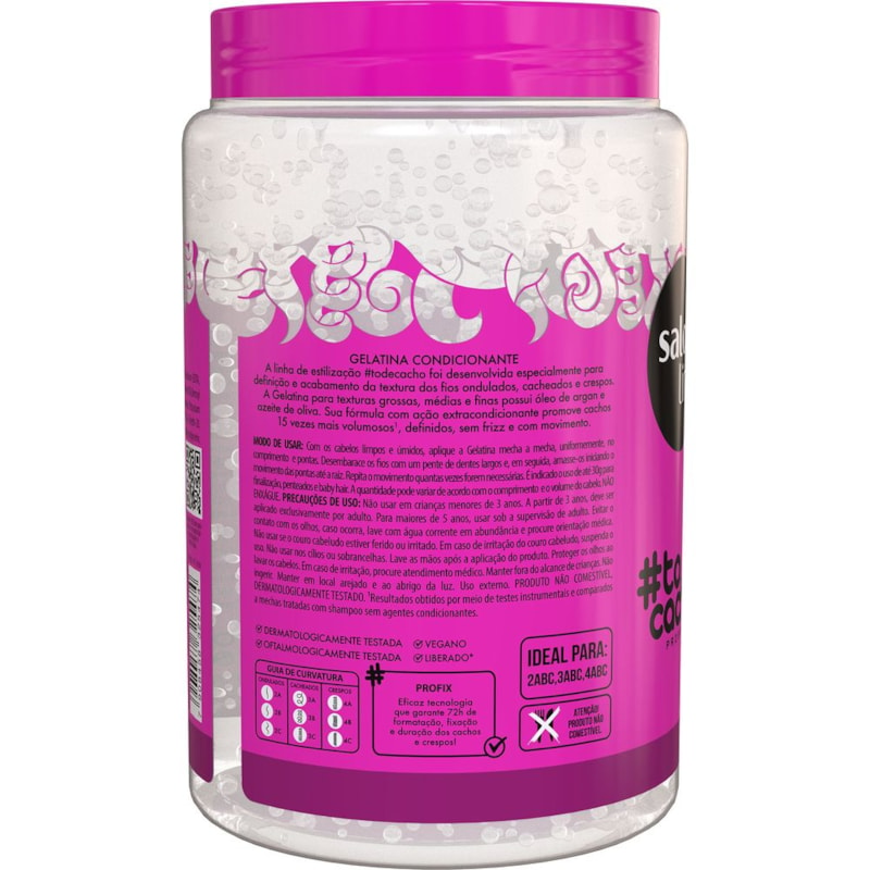 Gelatina Salon Line #todecacho 1 Kg Super Volume