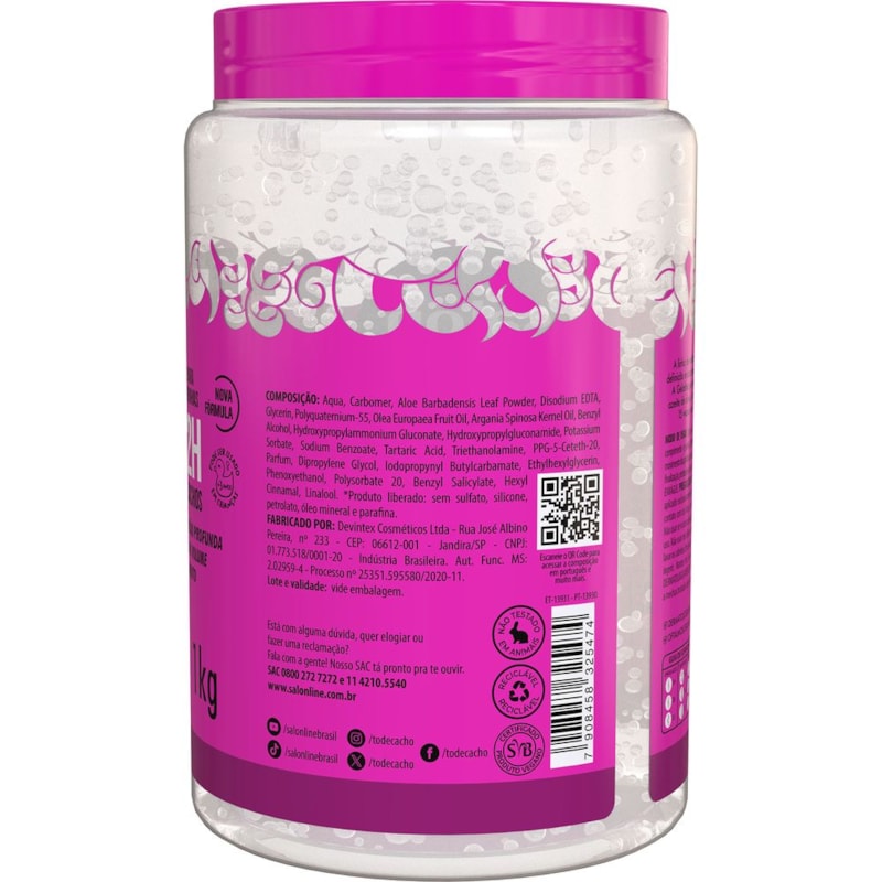 Gelatina Salon Line #todecacho 1 Kg Super Volume