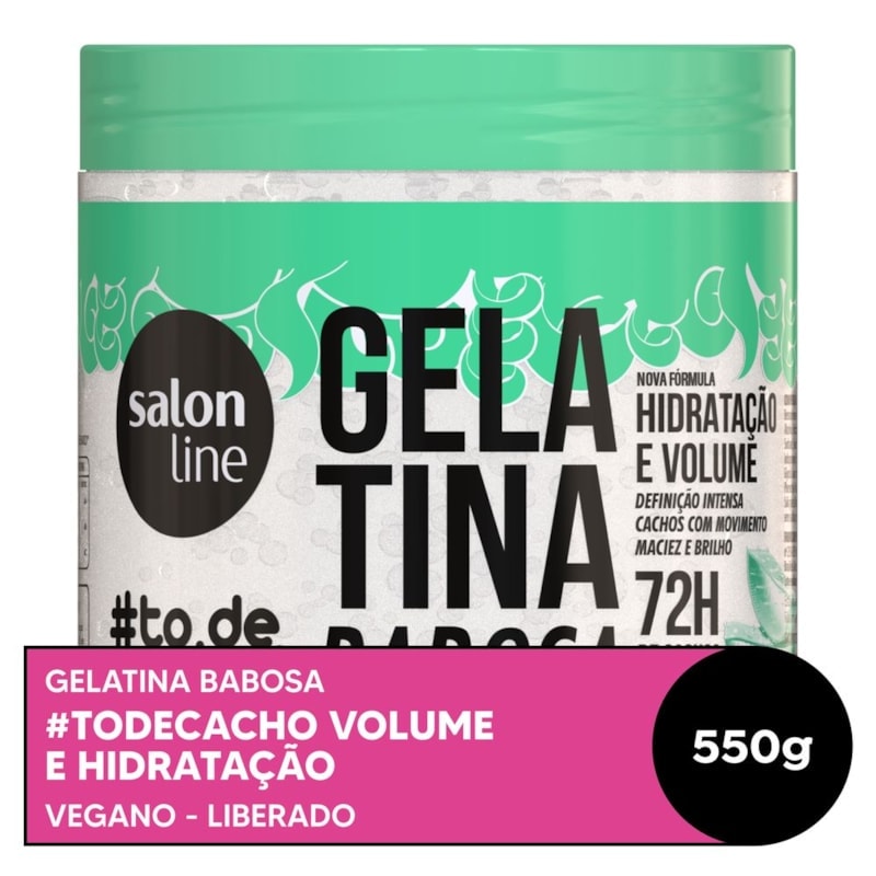 Gelatina Salon Line #todecacho 550 gr Babosa