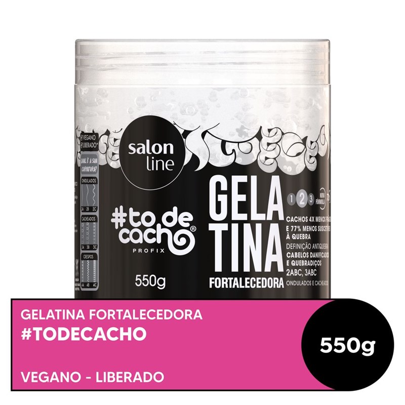 Gelatina Salon Line #todecacho 550 gr Fortalecedora