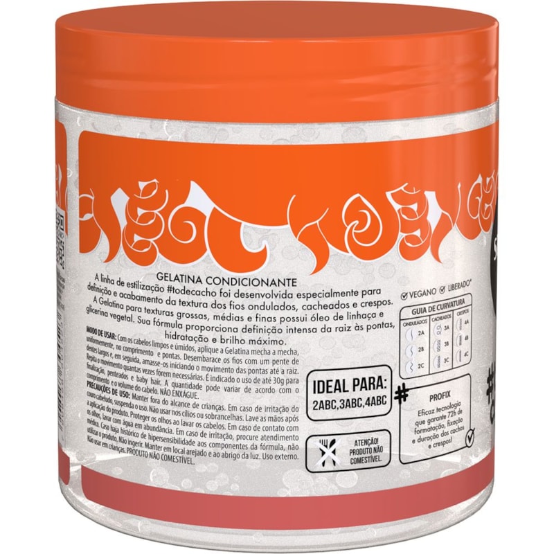 Gelatina Salon Line #todecacho 550 gr Linhaça