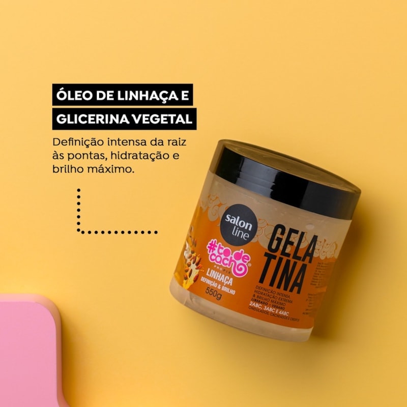 Gelatina Salon Line #todecacho 550 gr Linhaça