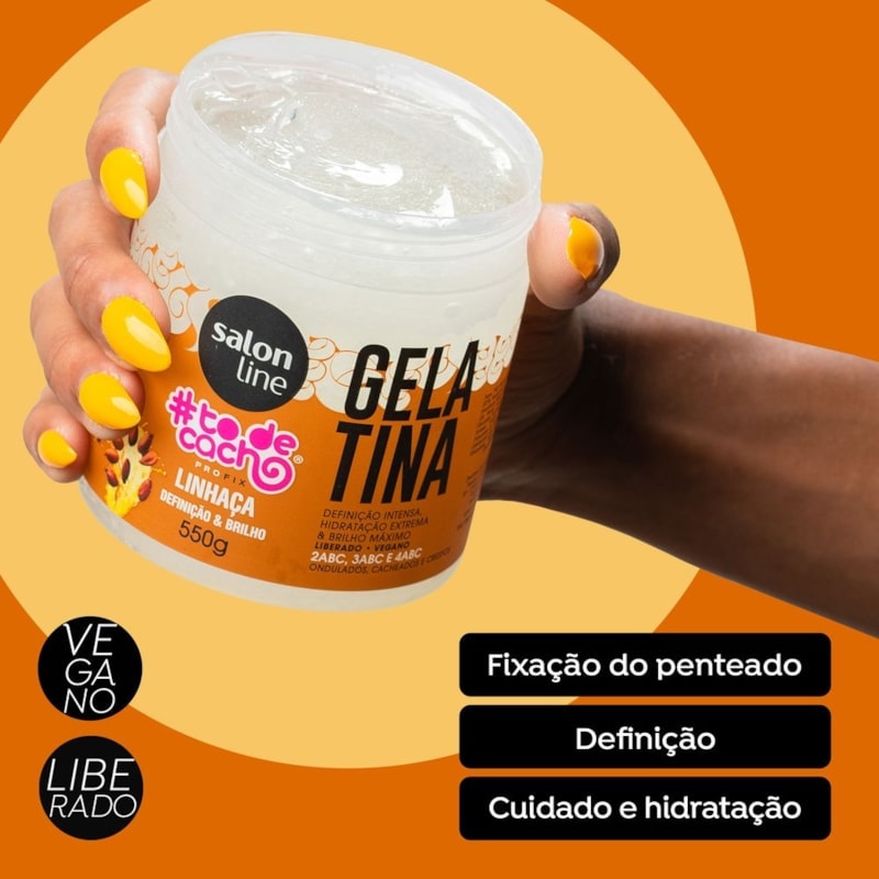 Gelatina Salon Line #todecacho 550 gr Linhaça