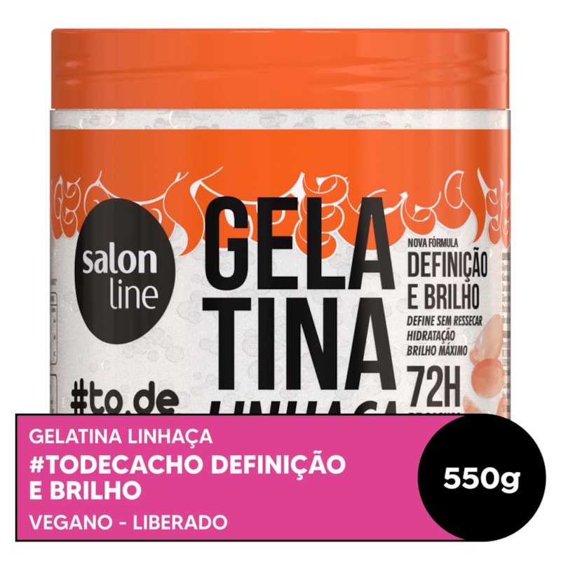 Gelatina Salon Line #todecacho 550 gr Linhaça