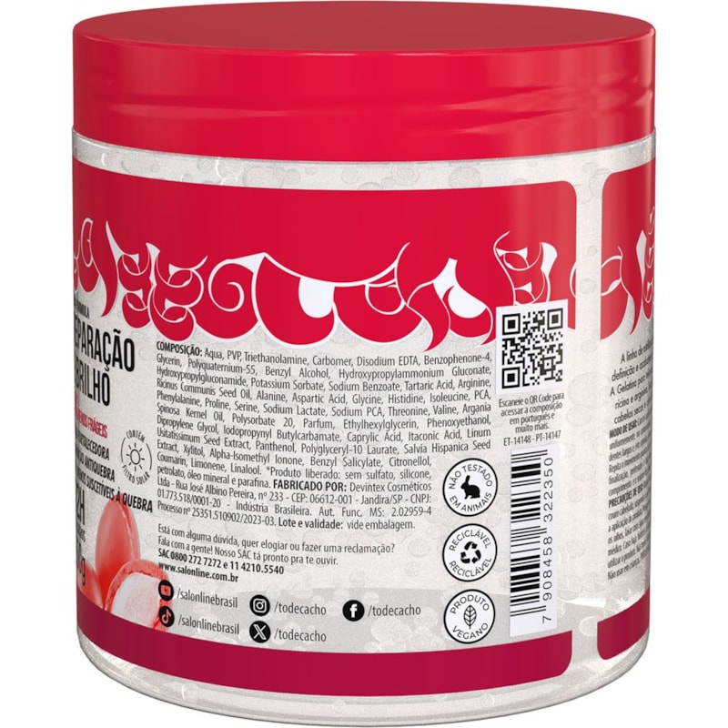 Gelatina Salon Line #todecacho 550 gr Óleo de Argan