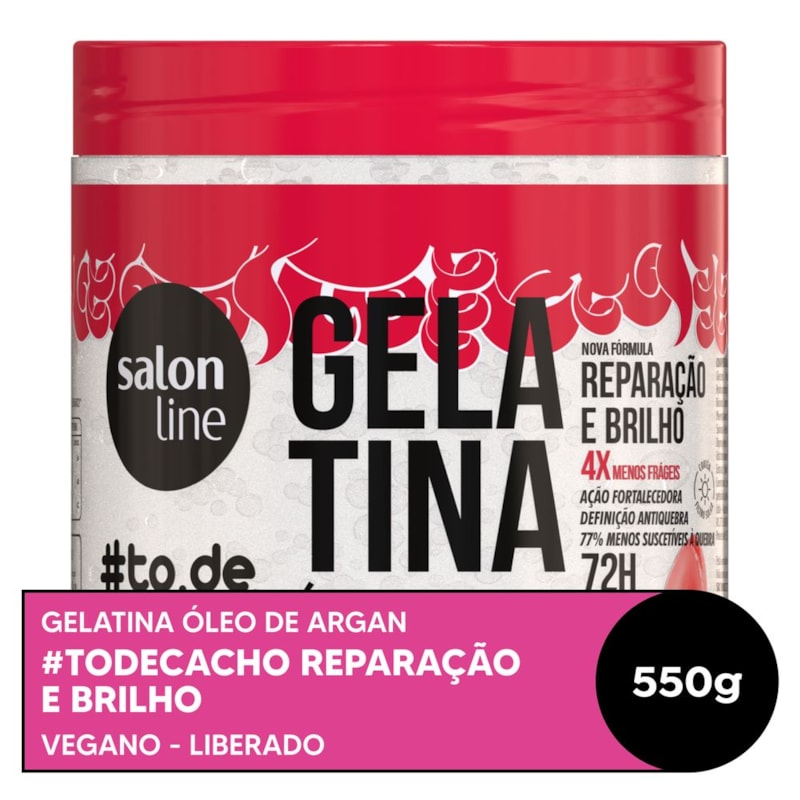 Gelatina Salon Line #todecacho 550 gr Óleo de Argan