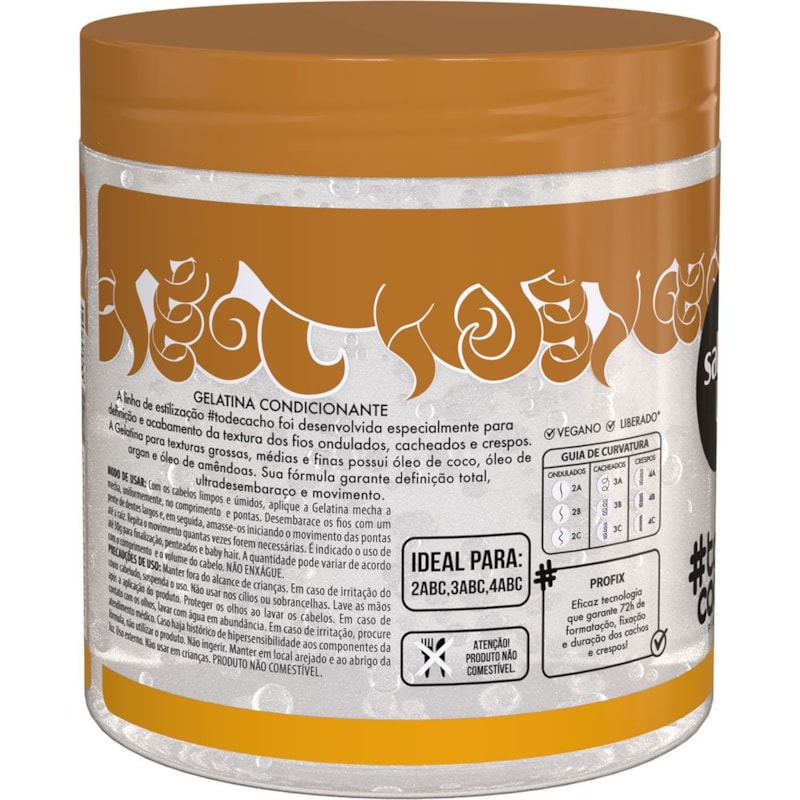 Gelatina Salon Line #todecacho 550 gr Óleo de Coco