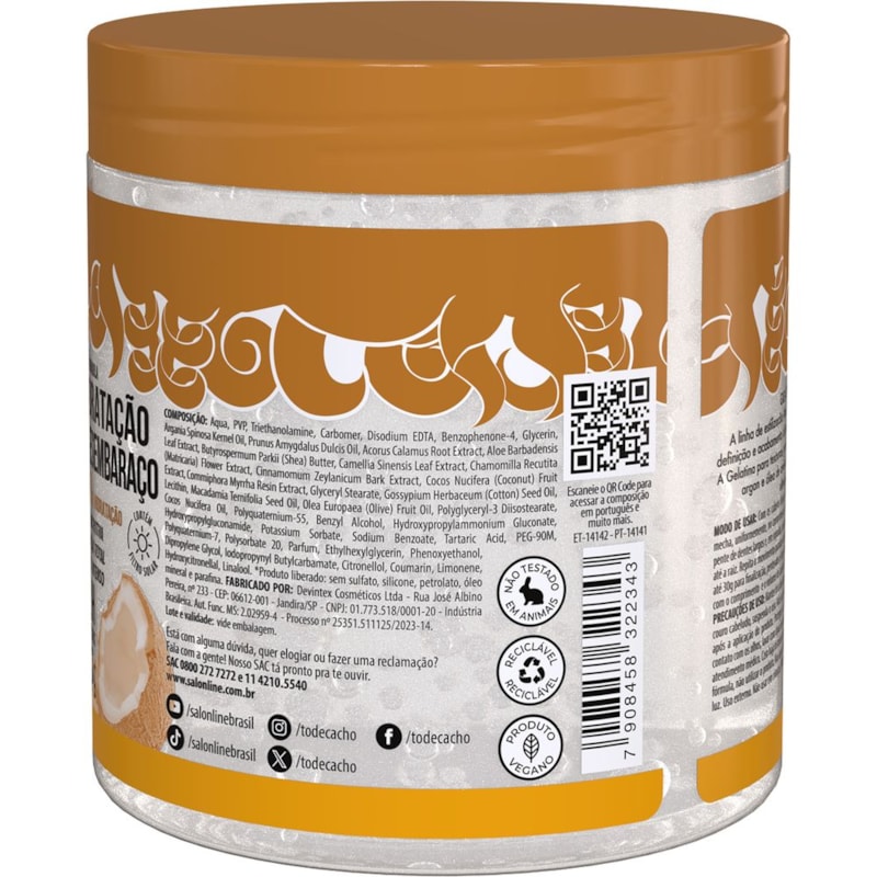 Gelatina Salon Line #todecacho 550 gr Óleo de Coco