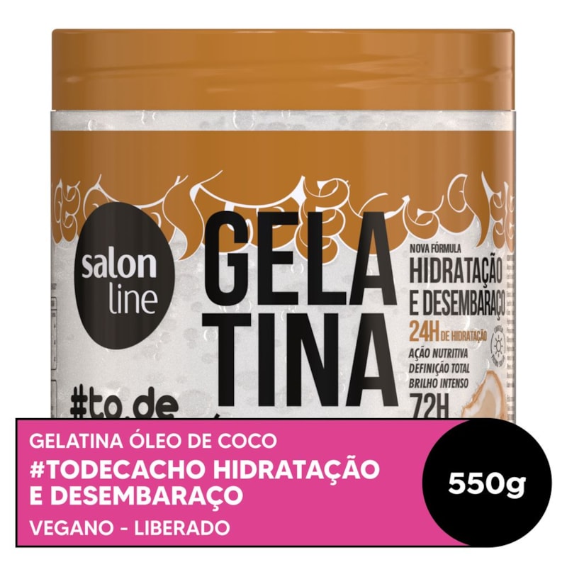 Gelatina Salon Line #todecacho 550 gr Óleo de Coco