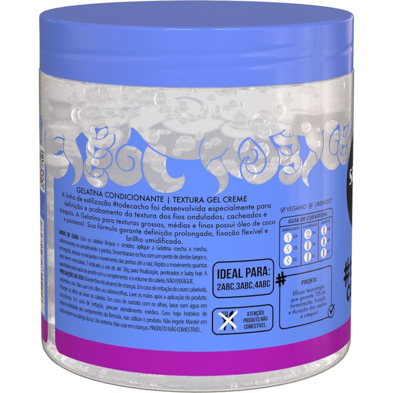 Gelatina Salon Line #todecacho 550 gr Super Definição