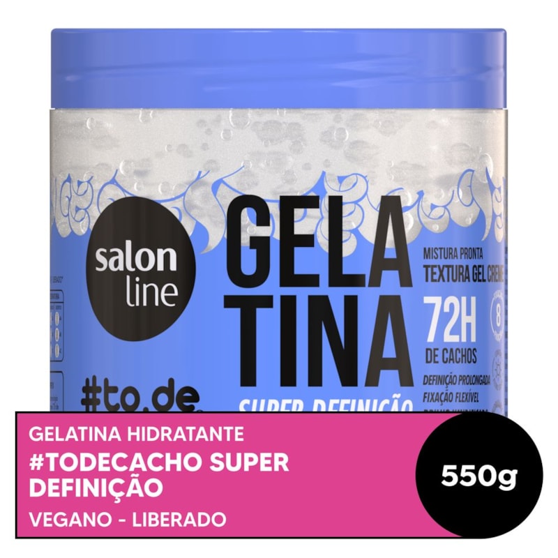 Gelatina Salon Line #todecacho 550 gr Super Definição