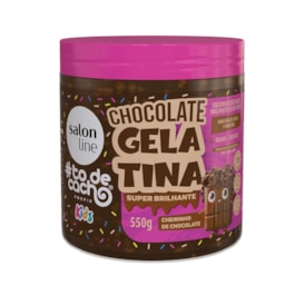 Gelatina Salon Line #todecacho Kids 550 gr Chocolate