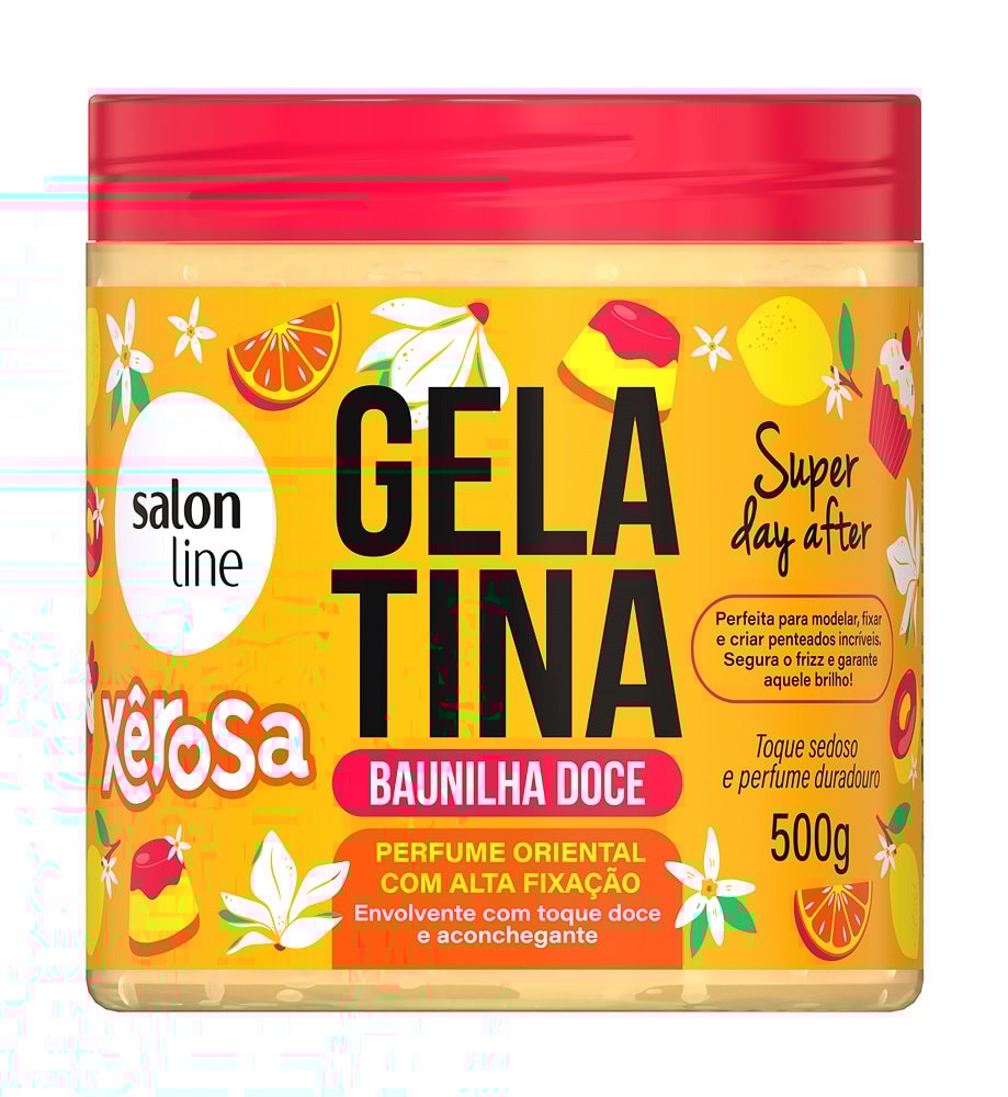 Gelatina Salon Line Xêrosa Super Day After 500 gr Baunilha Doce