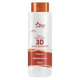 Gloss Matizador Magic Profissional 3D 500 ml Ruivo Sensation Gloss Matizador Magic Profissional 3D 500 ml Ruivo Sensation
