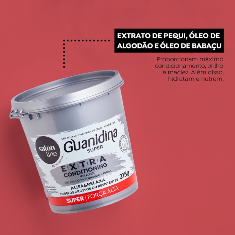 Guanidina Super Salon Line  215 gr Força Alta