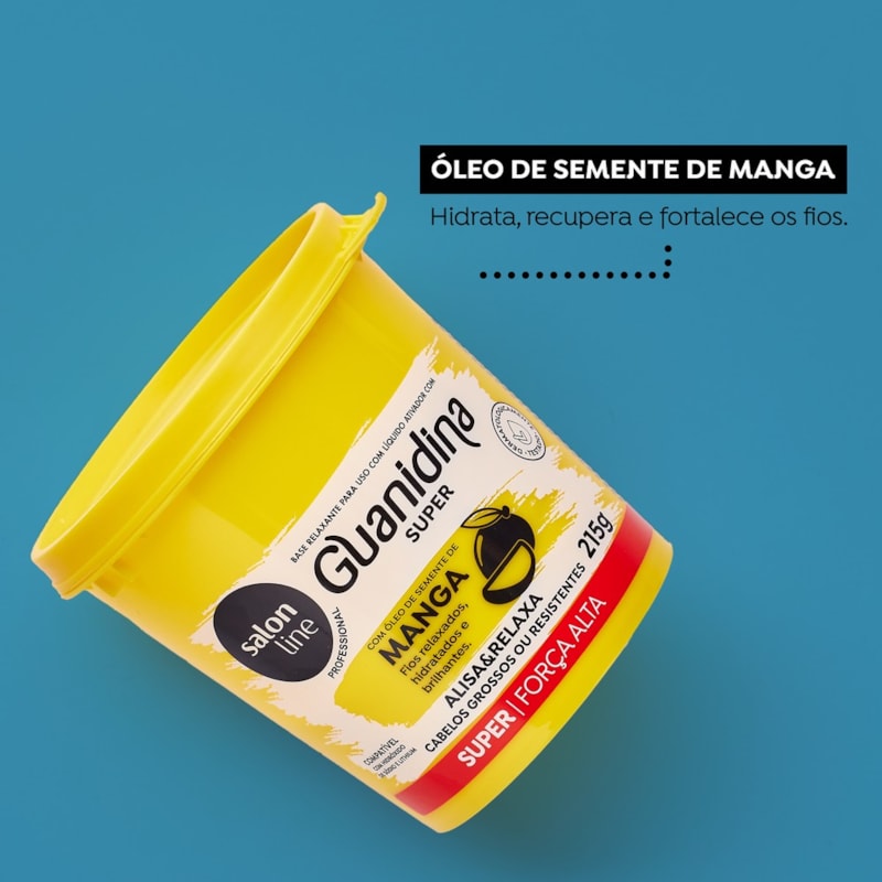 Guanidina Super Salon Line  Força Alta 215 gr Manga