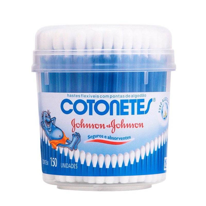 Hastes Flexíveis Cotonetes Johnson & Johnson Pote 150 unidades
