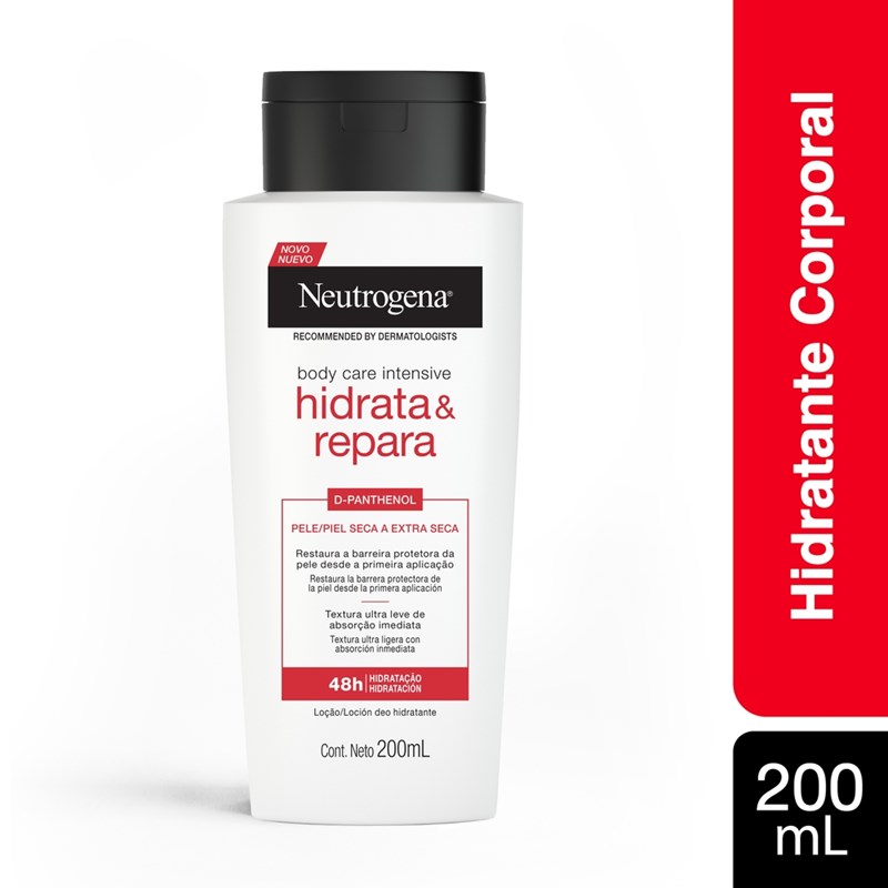 Hidratante Corporal Neutrogena 200 ml Body Care Intensive Hidrata e Repara