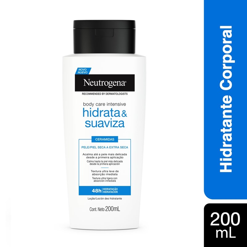 Hidratante Corporal Neutrogena 200 ml Body Care Intensive Hidrata e Suaviza
