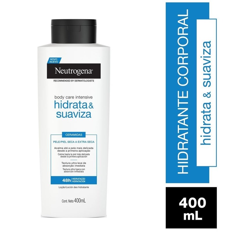 Hidratante Corporal Neutrogena 400 ml Body Care Intensive Hidrata e Suaviza