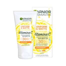 Hidratante Facial Garnier SkinActive FPS 30 40 gr Uniform & Matte