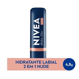 Hidratante Labial Nivea Hidra Color 4,8 gr Nude