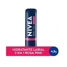 Hidratante Labial Nivea Hidra Color 4,8 gr Rosa Pink