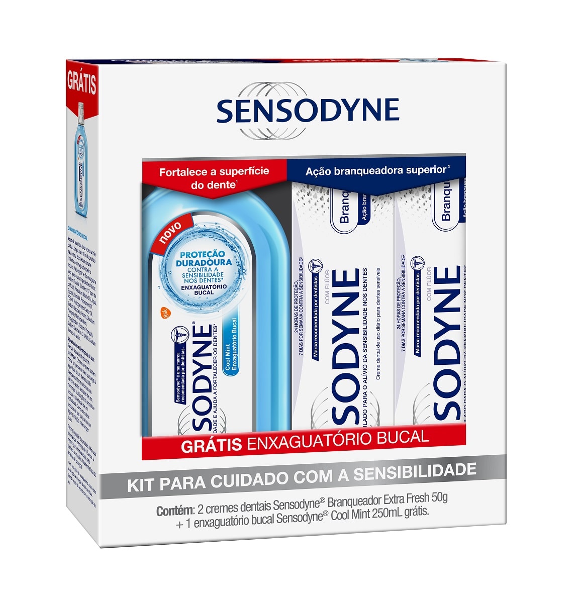 creme dental sensodyne branqueador extra fresh