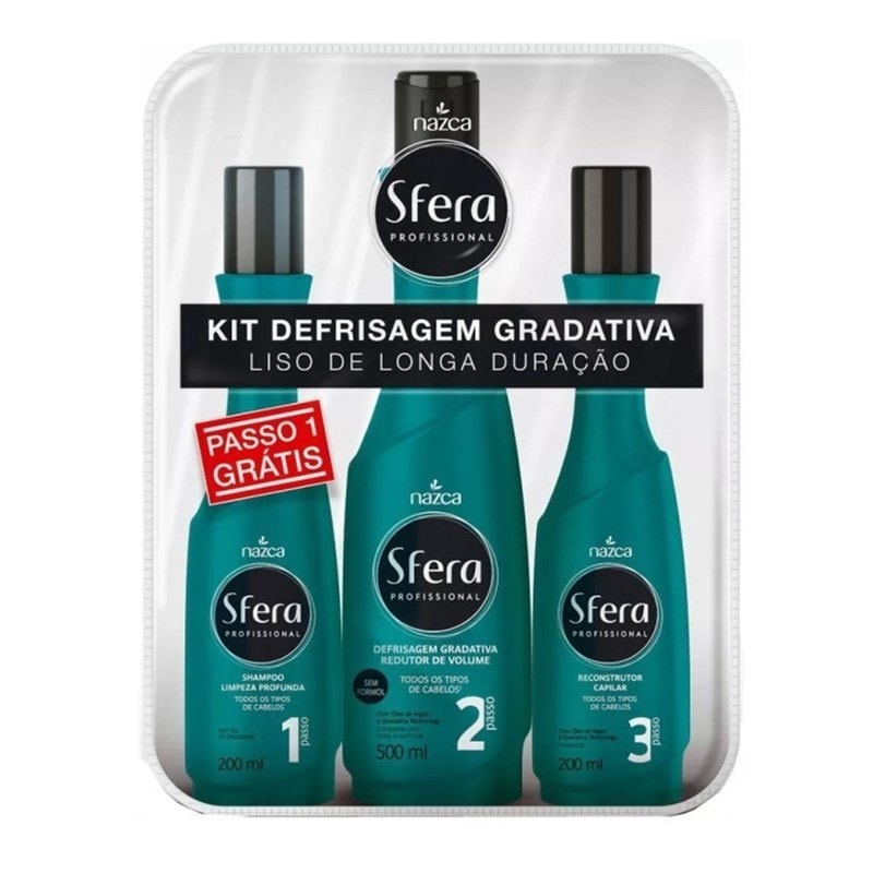 Kit Defrisagem Sfera Profissional Liso de Longa Duração