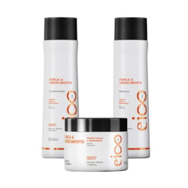 Kit Eico Pro Força & Crescimento Grátis Máscara 300 gr