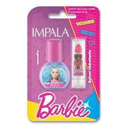 Kit Esmalte + Batom Impala Barbie Girl Power