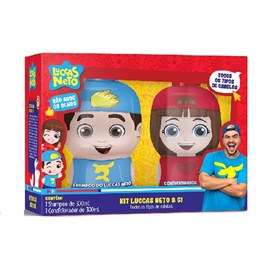 Kit Infantil Shampoo + Condicionador Luccas Neto 300 ml Todos os Tipos de Cabelo