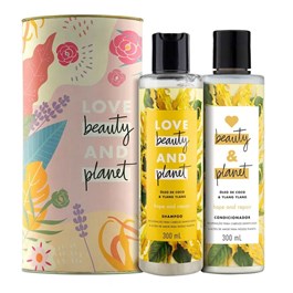 Kit Love Beauty and Planet Shampoo + Condicionador + Lata Decorativa Óleo de Coco & Ylang Ylang