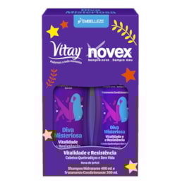 KIT NOVEX VITAY DIVA MISTERIOSA SHAMPOO 400 ML E CONDICIONADOR 200 ML KIT NOVEX VITAY DIVA MISTERIOSA SHAMPOO 400 ML E CONDICIONADOR 200 ML