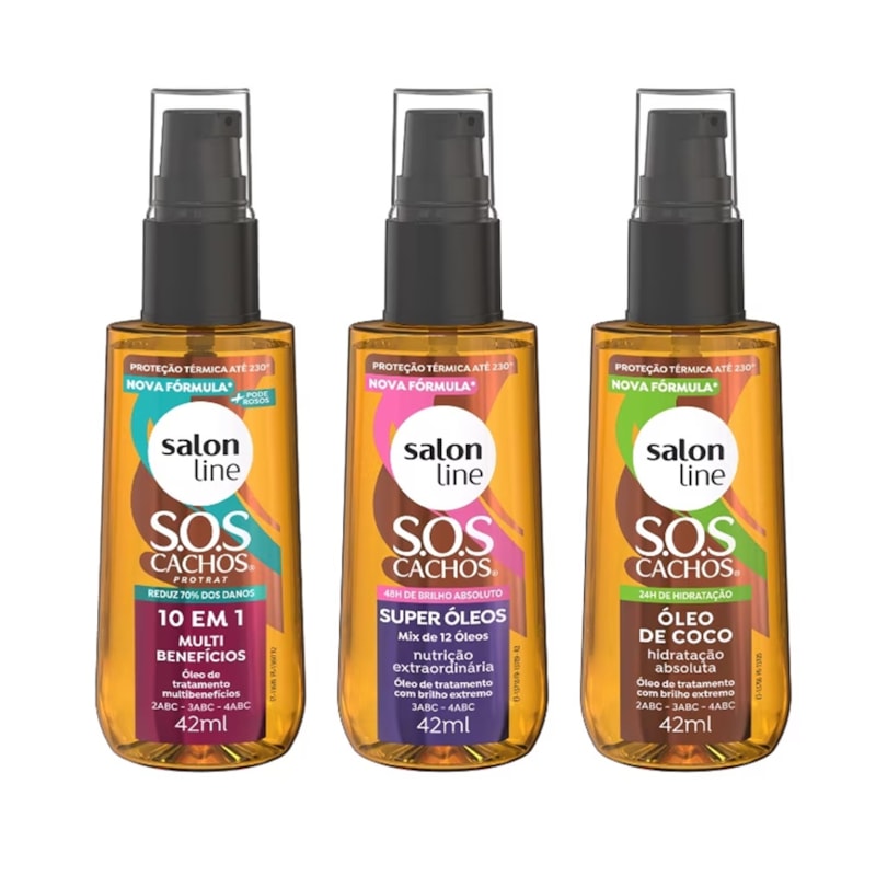 Kit Óleo de Tratamento Salon Line S.O.S Cachos