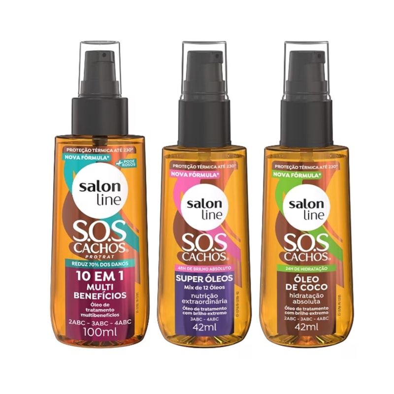 Kit Óleo de Tratamento Salon Line S.O.S Cachos