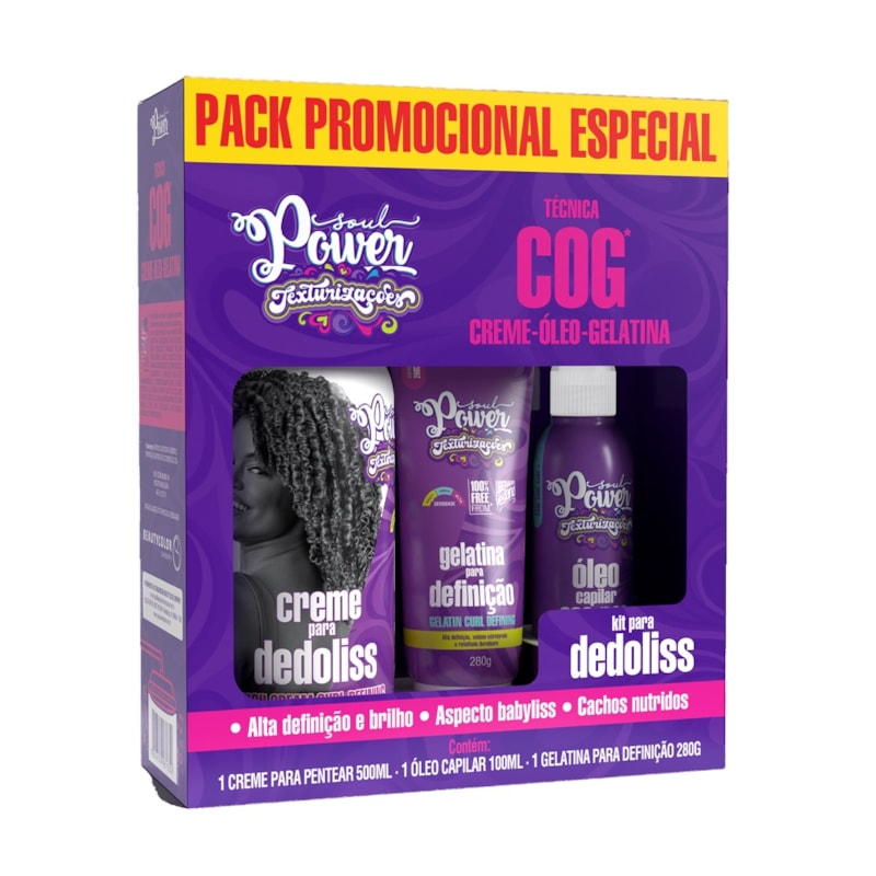 Kit Para Dedoliss Soul Power Texturizações COG