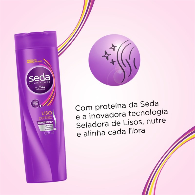 Kit Seda Shampoo + Condicionador 325 ml Liso Perfeito