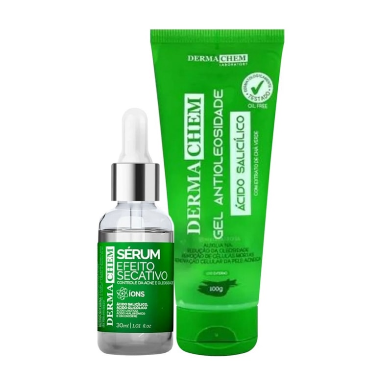 Kit Serúm Dermachem Efeito Secativo 30 ml + Gel Antiliosidade 100 ml