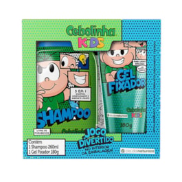 Kit Shampoo 260 ml + Gel Fixador 180 gr Cebolinha Kids