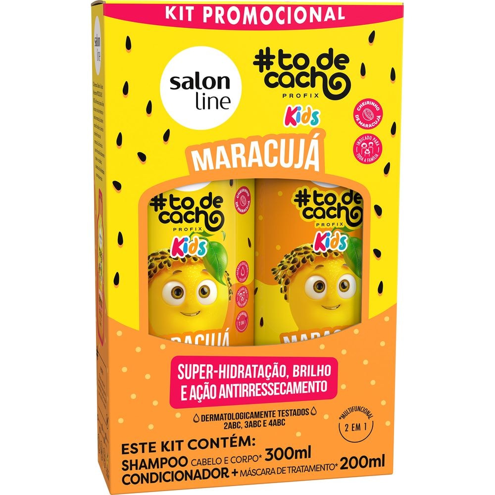 Kit Shampoo 300 ml + Condicionador 200 ml Salon Line #todecacho